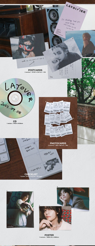 V - Layover (3 Version Set + Weverse Album) (Weverse Gift) (Early Bird) 