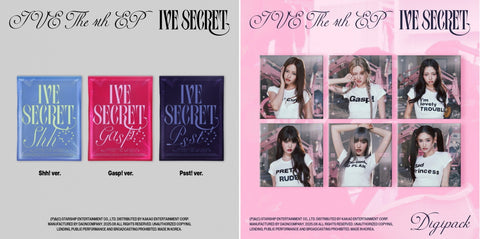 [STARSHIP SQUARE EXCLUSIVE POB] IVE - IVE SECRET [3 Ver. SET + 6 DIGIPACK SET] 9Album+Pre-Order Gift