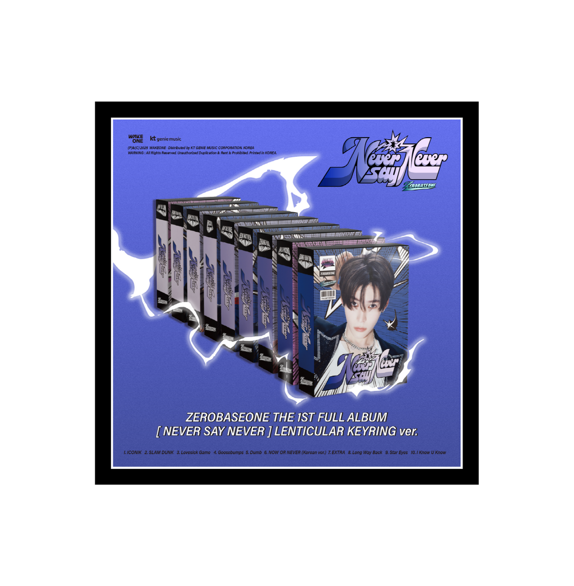 ZEROBASEONE - NEVER SAY NEVER [LENTICULAR KEYRING Ver.] 1ST Full