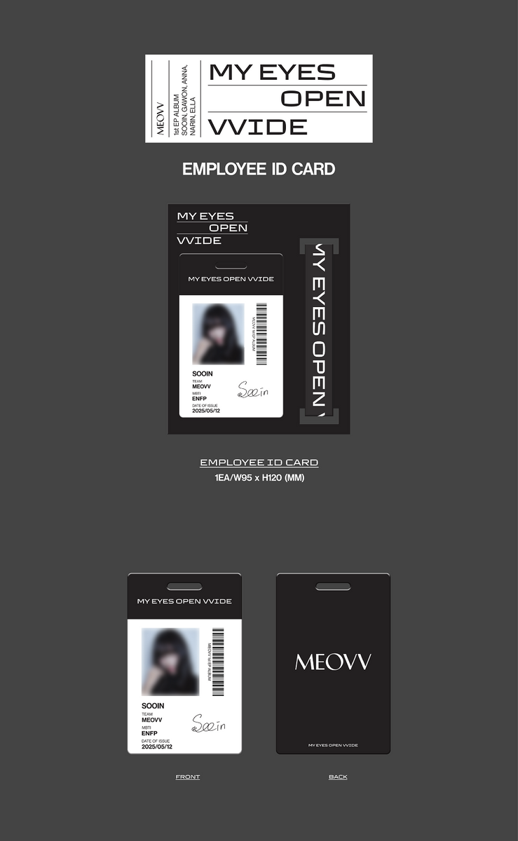 [PRE-ORDER] MEOVV 1st EP OFFICIAL MERCH - EMPLOYEE ID CARD – KPOP MARKET