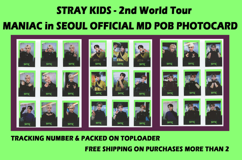 STRAY KIDS - 2nd World Tour MANIAC in SEOUL MD POB POLAROID