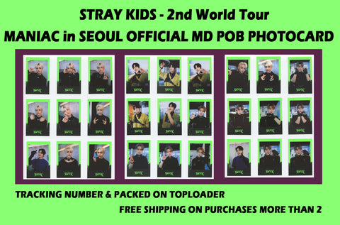 STRAY KIDS - 2nd World Tour MANIAC in SEOUL MD POB POLAROID OFFICIAL PHOTOCARD