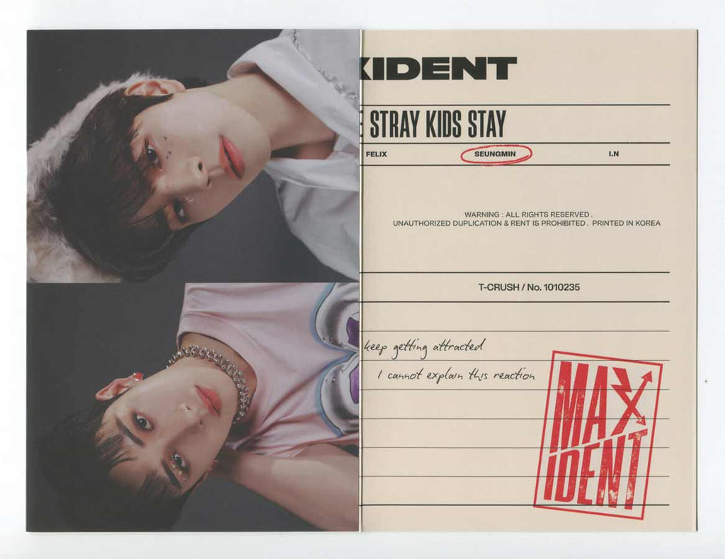 Maxident Inclusions STRAY KIDS - MAXIDENT Album OFFICIAL Folded Poster – KPOP MARKET