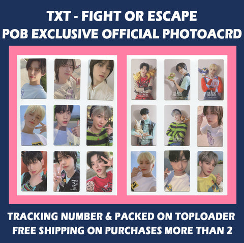 TXT - THE CHAOS CHAPTER FIGHT OR ESCAPE OFFICIAL PHOTOCARD