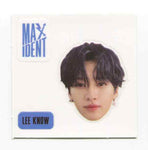 STRAY KIDS - MAXIDENT Album OFFICIAL Face Sticker, 4-Cut Photo