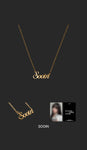 [PRE-ORDER] MEOVV 1st EP OFFICIAL MERCH - NAME PLATE NECKLACE