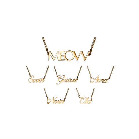 [PRE-ORDER] MEOVV 1st EP OFFICIAL MERCH - NAME PLATE NECKLACE