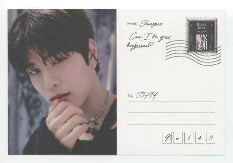 STRAY KIDS - MAXIDENT Album Love Letter OFFICIAL PHOTOCARD