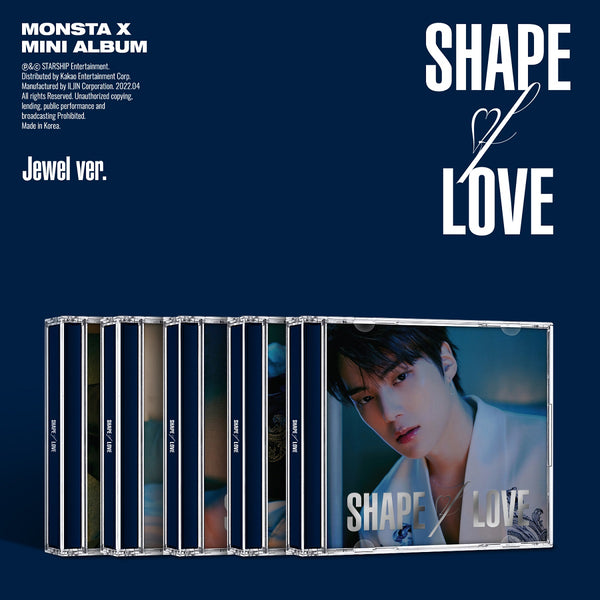 MONSTA X - SHAPE of LOVE [JEWEL CASE VER.] (11th Mini) Album+Extra