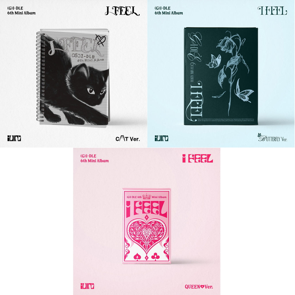 G)I-DLE - I feel (6th Mini Album) CD+Pre-Order Benefit – KPOP