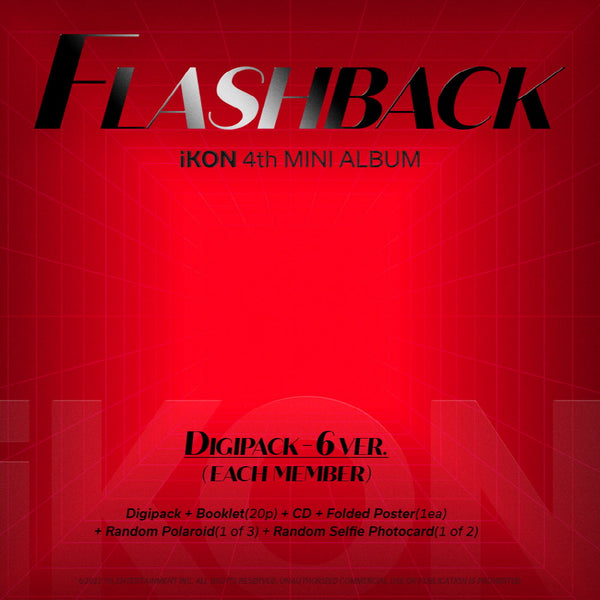 iKON - Flashback [Digipack ver.] 4th Mini Album+Extra Photocards