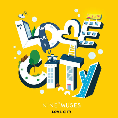 9MUSES - MUSES DIARY PART.3 : LOVE CITY (REPAKAGE MINI ALBUM) CD