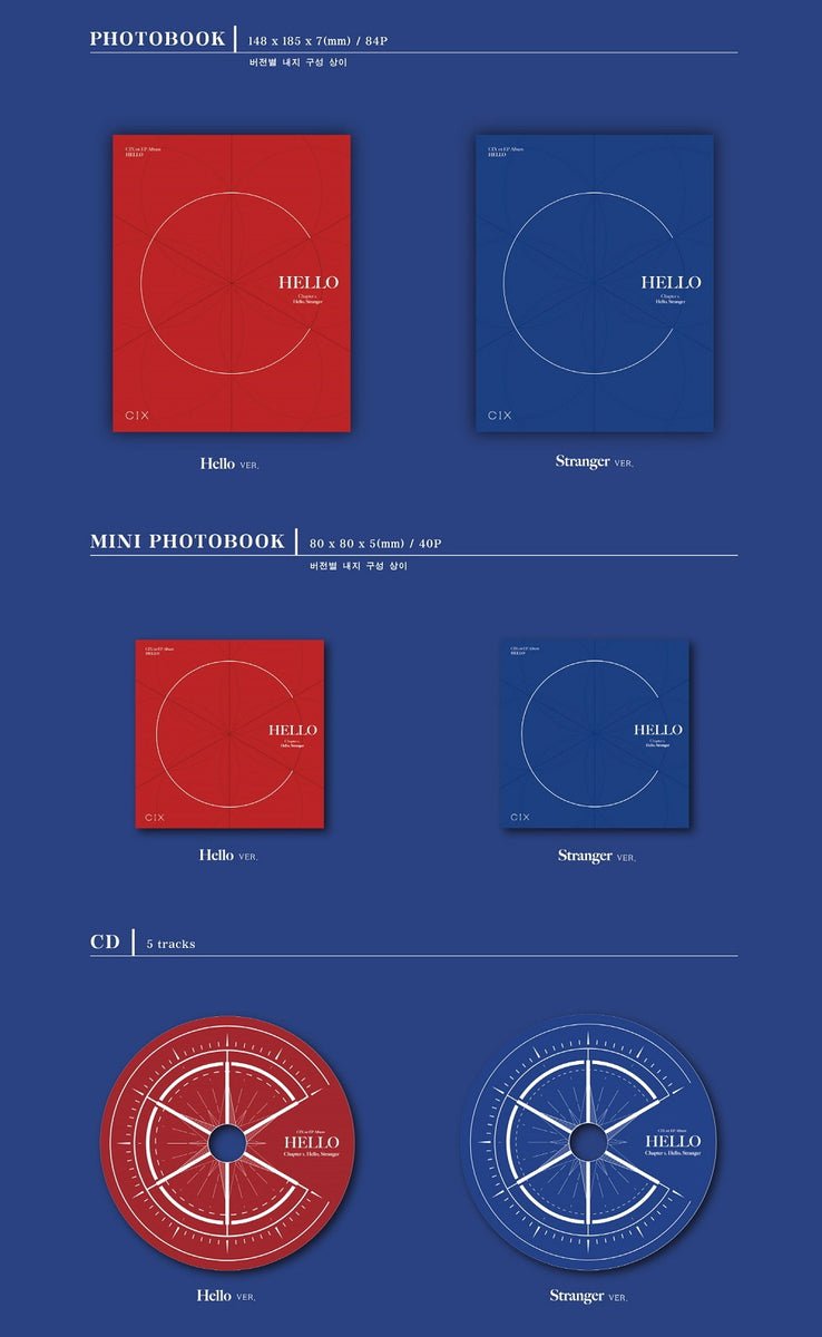 CIX - HELLO CHAPTER 1. HELLO, STRANGER (1ST EP) – KPOP MARKET