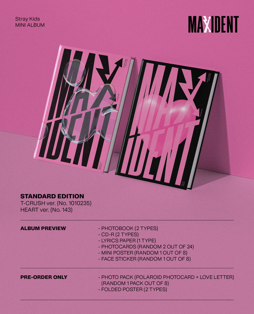 Stray Kids Mini Album MAXIDENT (GO ver.) - JYP SHOP