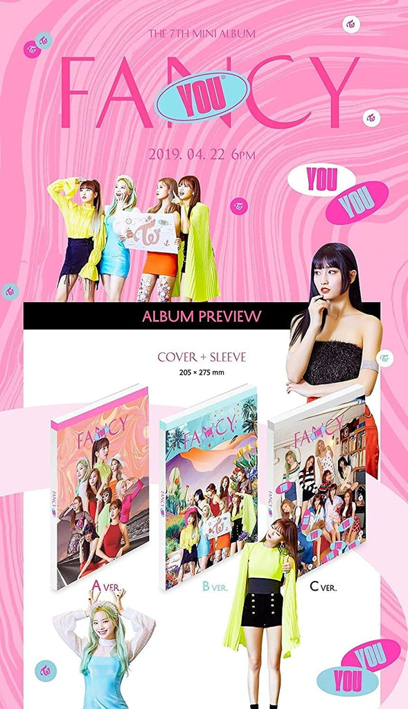 TWICE - Fancy You 7th Mini Album+Extra Photocards Set – KPOP MARKET [Hanteo  & Gaon Chart Family Store]