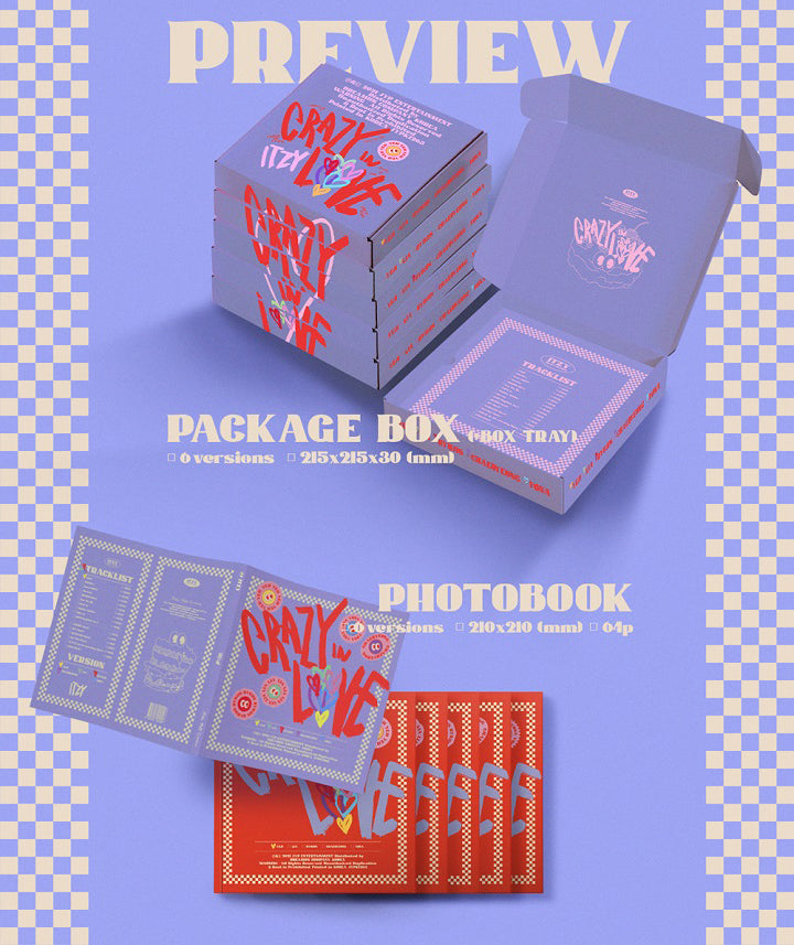 ITZY – CRAZY IN LOVE – Special Edition Jewelcase – CD + 32p Photobook + 2 Photocards + Extra Photocards – Hanteo & Gaon – Versandt Aus Südkorea ITZY – CRAZY IN LOVE – Special Edition Jewelcase – CD + 32p Photobook + 2 Photocards + Extra Photocards – Hanteo & Gaon – Versandt Aus Südkorea
