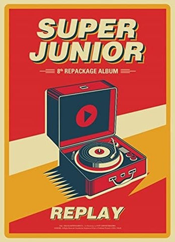 Super Junior - Replay (Vol.8 Repackage) Album+Extra Photocards Set