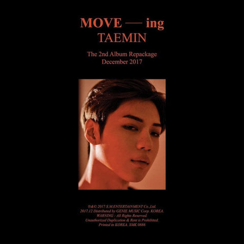 Taemin Shinee - Move-ing (Vol.2 Repackage) CD+Booklet