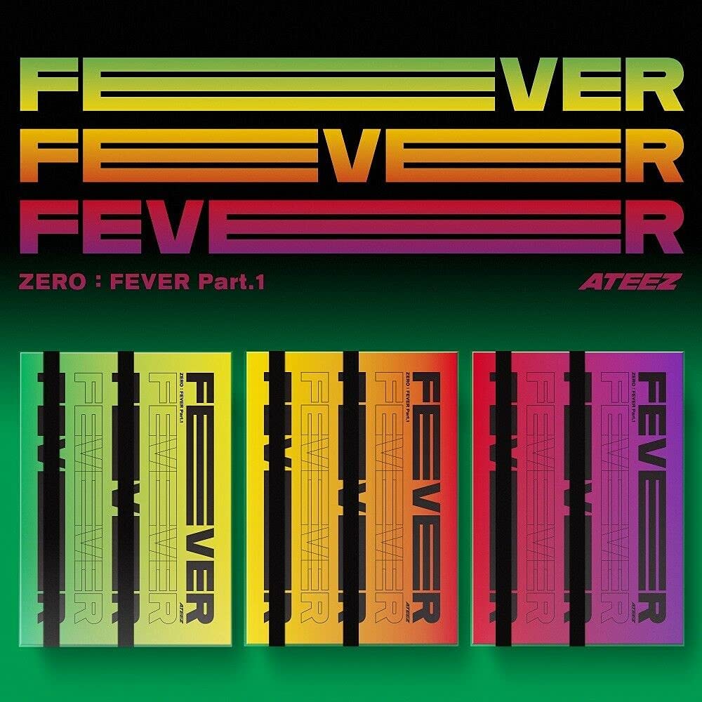在庫処分 激安 食品 ATEEZ Set Photocards Album+Extra Part.1 FEVER : ZERO - タレントカード