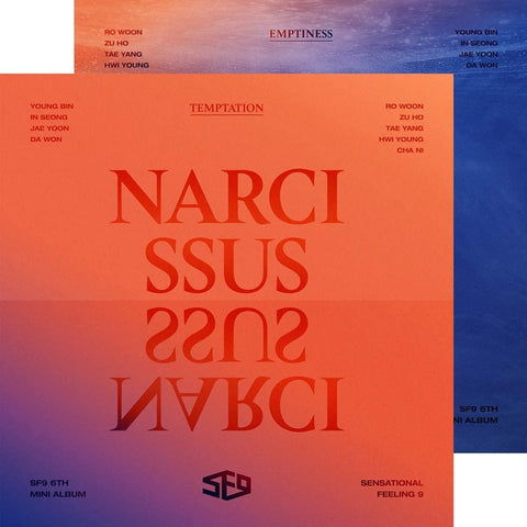 SF9 - NARCISSUS [Random ver.] (6th Mini Album) CD+72p Booklet+Concept Photocard+On Pack Folded Poster+Selfie Photocard